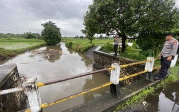 Antisipasi Bencana, Polsek Kediri Gencar Patroli Pantau Debit Air dan Pohon Rawan Tumbang