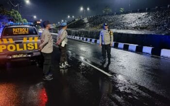 Patroli Intensif Polsek Gerung di Bypass BIL Antisipasi Kejahatan Jelang Tahun Baru