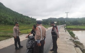Cegah Balap Liar Resahkan Warga, Polsek Sekotong Turun Tangan