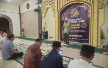 Lombok Berkah, Ratusan Jamaah Hadiri Peringatan Isra Miraj di Masjid Riyadhul Jinan Labuapi