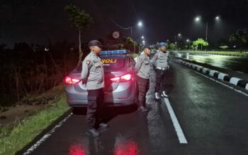 Malam di Kediri, Patroli Blue Light Gempur Aksi Begal dan Balap Liar