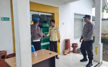 Patroli Intensif Polisi di Bank NTB Syariah Kediri, Cegah Kejahatan Beri Rasa Aman