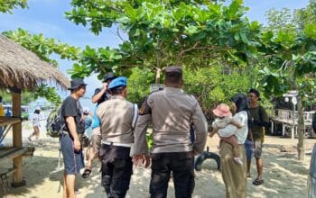 Patroli Intensif Polsek Sekotong Amankan Malam Tahun Baru di Objek Wisata