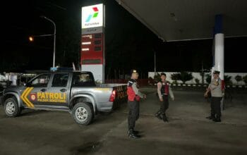 Patroli Intensif Polsek Sekotong Jaga Kamtibmas di Objek Vital, SPBU Jadi Prioritas