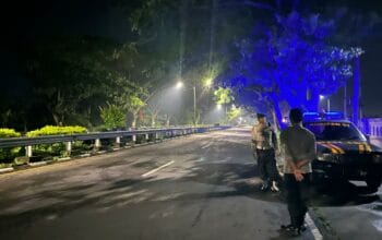 Patroli Malam Polsek Kuripan Jaga Warga, Antisipasi Kejahatan di Titik Rawan