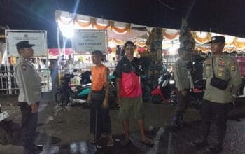 Patroli Malam di Gerung Polisi Tingkatkan Keamanan Objek Vital