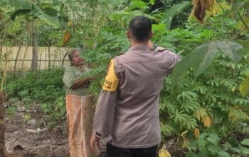 Bripka Okto Gencar Dukung Ketahanan Pangan, Ajak Warga Bertani