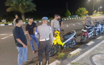 Cegah 3C dan Balap Liar, Polsek Gerung Patroli Rutin di Jalur Rawan