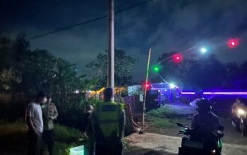 Patroli Blue Light Polsek Kuripan, Jaga Kamtibmas Malam di Tengah Cuaca Ekstrem