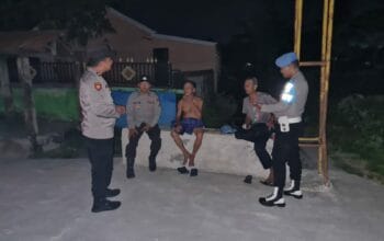 Patroli KRYD Dialogis Polsek Kediri Jaga Kamtibmas, Warga Diajak Waspada Cuaca Ekstrem