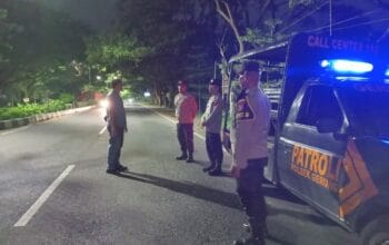 Polsek Gerung Intensifkan Patroli Malam di Lombok Barat, Antisipasi 3C dan Balap Liar