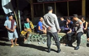 Polsek Kediri Gelar Patroli Malam, Sosialisasi Anti Narkoba dan ajak Jaga Kamtibmas Jelang Ramadhan
