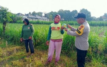 Polsek Labuapi Gencarkan Sambang, Warga Diajak Sukseskan Ketahanan Pangan
