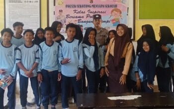 Polsek Sekotong Edukasi Siswa MTs Birrul Walidain tentang Bahaya Bullying, Narkoba, dan Pernikahan Dini