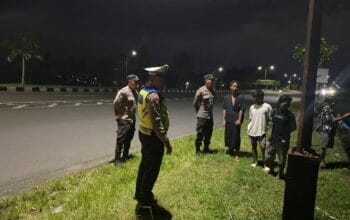 Patroli Malam Polsek Kediri, Jaga Kamtibmas Bypass BIL 2