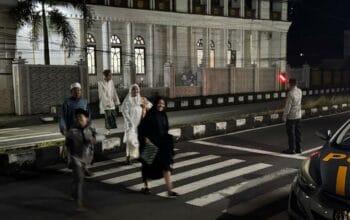 Patroli Subuh Ramadan, Polsek Kediri Jaga Keamanan Masjid