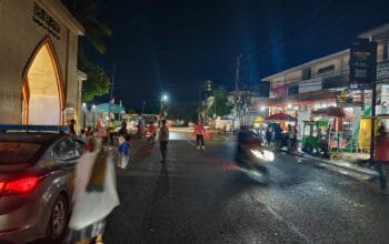 Polisi Kawal Salat Tarawih di Kediri, Ramadan Aman dan Nyaman