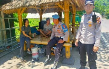 Polisi dan Warga Bersinergi Jaga Kondusivitas di Lembar