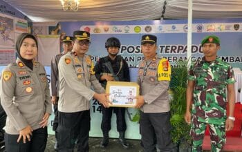 Jelang Idul Fitri, Waka Polres Lombok Barat Cek Kesiapan Personel di Pos Yan Lembar