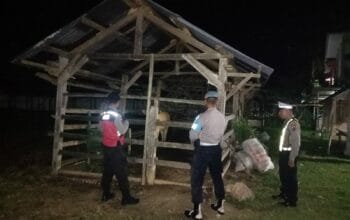 Tingkatkan Keamanan, Polsek Sekotong Fokus Patroli Kandang Ternak