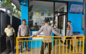 Patroli Polsek Gerung di Bank, Pantai, dan PLTU Pastikan Keamanan Masyarakat