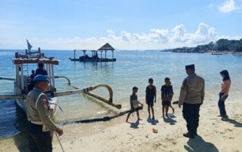 Patroli Rutin Polsek Sekotong Amankan Obyek Wisata di Lombok Barat