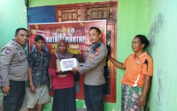 Bantuan Nutrisi Polsek Labuapi Dukung Kesehatan Warga Disabilitas di Lombok Barat