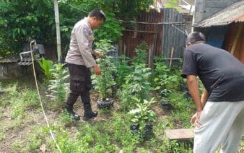Polsek Kuripan Apresiasi Upaya Ketahanan Pangan Warga Jagaraga