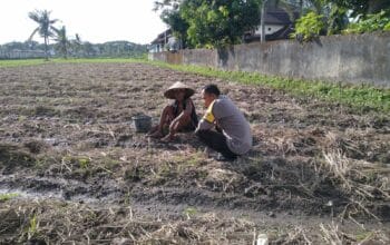 Bhabinkamtibmas Desa Kuripan Beri Motivasi Pemanfaatan Pekarangan untuk Ketahanan Pangan