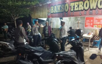 Jaga Keamanan Wisata Malam, Polsek Kediri Sasar Area Rawan Banyumulek