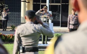 Upacara Harkitnas di Polres Lombok Barat, Teguhkan Nasionalisme dan Dedikasi