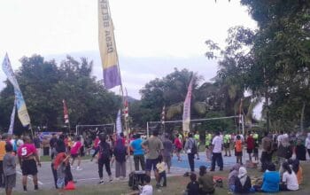 Atmosfer Persaudaraan dan Sportivitas di Voli Bhayangkara Lombok Barat
