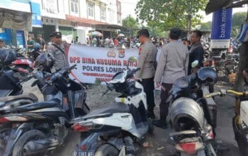 Polres Lombok Barat Gelar Ops Bina Kusuma Rinjani 2025, Jamin Keamanan di Pasar Kediri