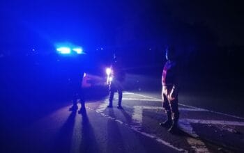 Patroli Blue Light Polres Lombok Barat Perkuat Keamanan di Bypass BIL II