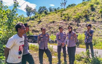 Polres Lombok Barat Dampingi Polda NTB Tinjau Lahan Jagung di Sekotong