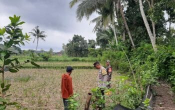 Polri Gencarkan Ketahanan Pangan di Lombok Barat, Bhabinkamtibmas Ajak Warga Sukseskan Swasembada