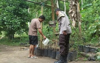 Polsek Batulayar Dorong Kemandirian Pangan Lewat Program Pekarangan di Dusun Orong