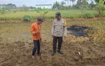 Polsek Kediri Aktif Pantau Ketahanan Pangan dan Lingkungan di Tengah Cuaca Ekstrem