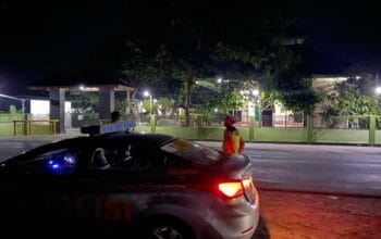 Polsek Kediri Intensifkan Patroli Blue Light di Bypass BIL dan Keling, Cegah 3C dan Balap Liar