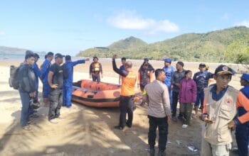 Lombok Barat, Sekotong, Pantai Panggang, pemancing hilang, Basarnas