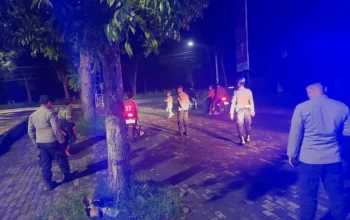 Polsek Gerung Jaga Malam, Wujudkan Rasa Aman Warga Lombok Barat