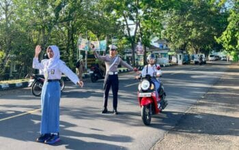 Disiplin Sejak Dini, Satlantas Lombok Barat Bentuk Pelajar Pelopor Keselamatan Jalan